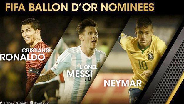 FIFA Umumkan Finalis Ballon dOr 2015, Ini Nominasinya