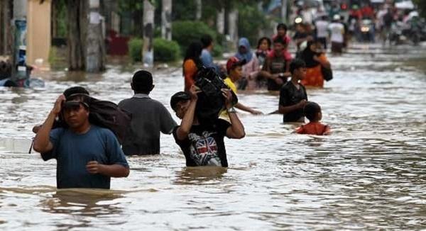 Sungai Siak Meluap, 500-an Rumah di Pekanbaru Terendam