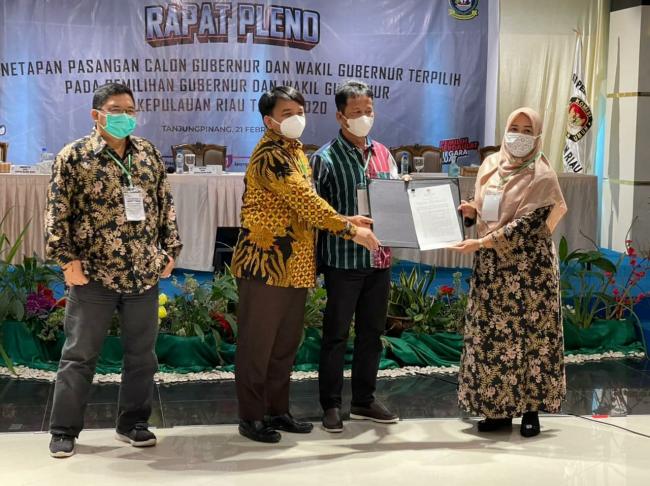 KPU Segera Serahkan Berita Acara Penetapan Ansar-Marlin ke DPRD Kepri