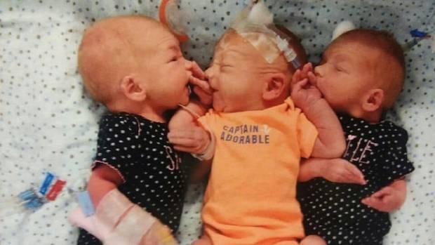 Dikira Batu Ginjal, Perempuan Ini Lahirkan Bayi Kembar Tiga