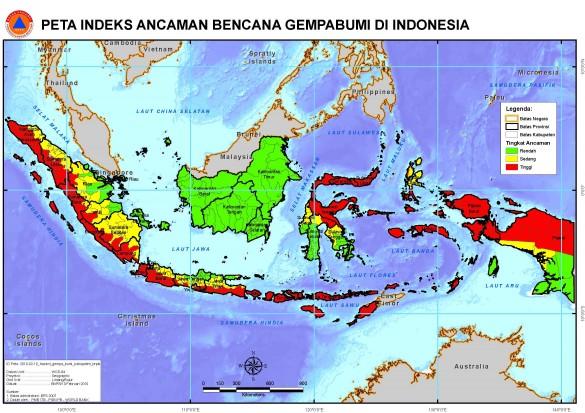 Indonesia Rawan Gempa Kecuali Daerah Ini