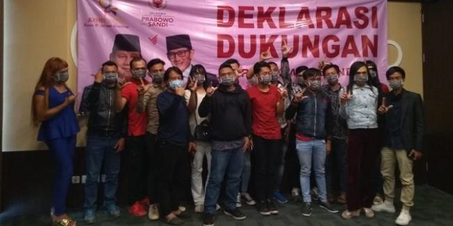 Komunitas Rainbow Deklarasi Dukung Prabowo-Sandi karena Kecewa ke Jokowi