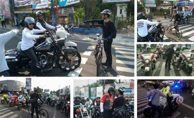 Ini Aksi Heroik Elanto Hadang Puluhan Moge yang Terobos Lampu Merah