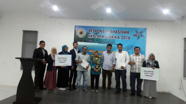 Kelompok 12 Juara I Part Time, Wakil Rektor: Ini Bentuk Implementasi Tridharma Perguruan Tinggi