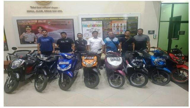 Ringkus Komplotan Maling, Polda Kepri Panen Motor Curian