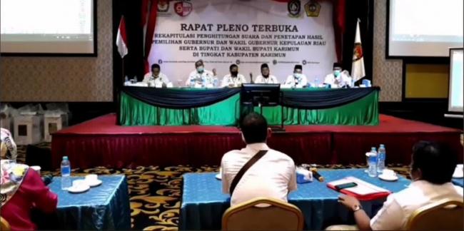 KPU Karimun Tetapkan Aunur Rafiq-Anwar Hasyim Pemenang Pilkada 2020