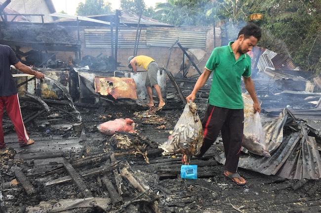 Kerugian Kebakaran Gudang Ikan Ratusan Juta