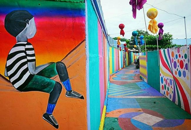 Kampung Pelangi Jadi Destinasi Instagramable di Tanjungpinang