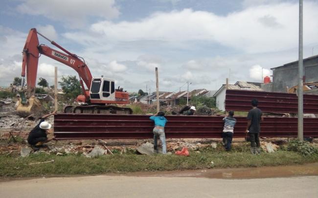 Lahan di Kampung Harapan Swadaya Mulai Dipagar Perusahaan