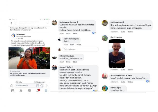 Dugaan Penistaan Agama Ria Siregar, Netizen: Kami Sudah Memaafkan