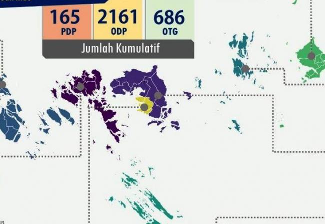 Peta Sebaran Covid-19 di Kepri, Total Positif 27 Kasus 