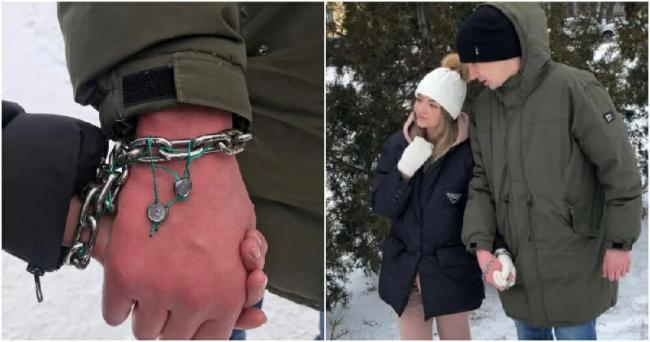 Buktikan Cinta, Sejoli Ini Bersama Merantai Tangan Selama 3 Bulan