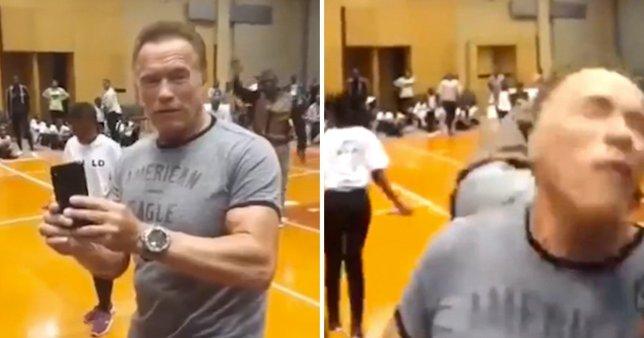 Arnold Schwarzenegger Diserang saat Kunjungan ke Afsel