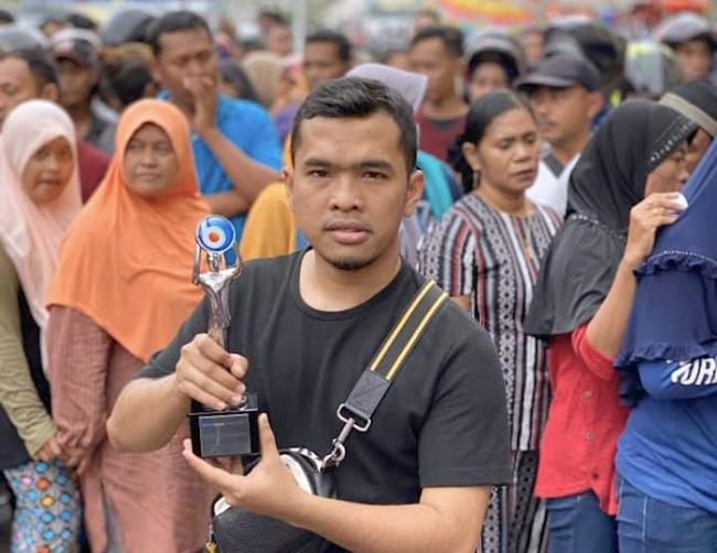 Putra Siregar Kaget Raih The Best Influencer di Batamnews Awards 