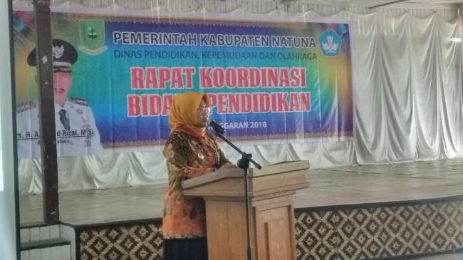 Rakor Pendidikan, Wabup Natuna Akui Butuh Banyak Data Atasi Problem Pendidikan