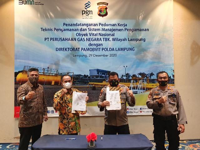PGN Gandeng Polda Lampung Jaga Pengamanan Objek Vital Nasional