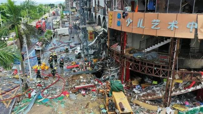 Mengerikan, Ledakan Gas Hancurkan Hotel di China