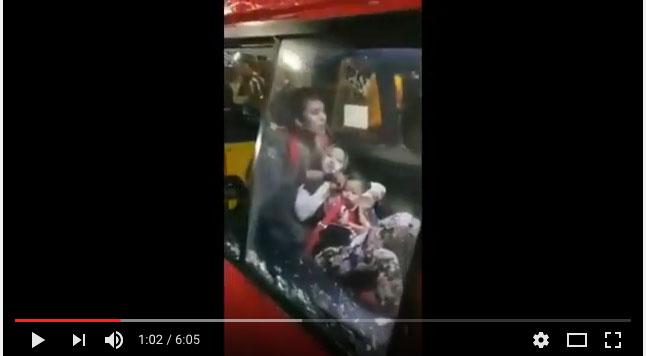 Video Dramatis Jambret Sandera dan Todong Pisau Ibu dan Bayi di Angkot