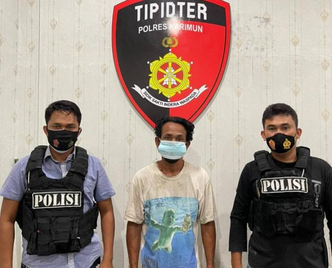 Polres Karimun Amankan Pelaku Pembakaran Lahan
