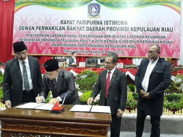Pemprov Kepri Raih Predikat WTP 9 Kali, Jumaga: Kualitas Kerja Harus Efektif dan Efisien