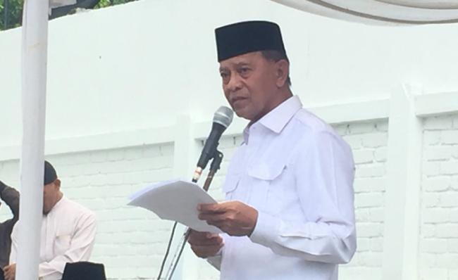 Syahrul Baca Surat Deklarasi Maju Pilkada Tanjungpinang