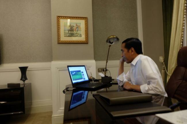 Dari India, Presiden Joko Widodo Ucapkan Selamat ke Timnas 3 Kali 