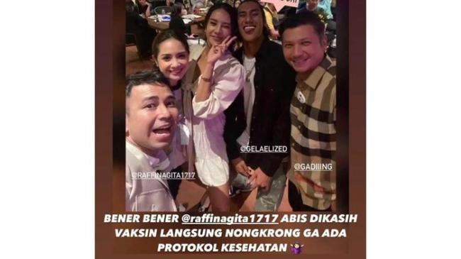 Raffi Ahmad Seret Anya Geraldine soal Pesta Usai Vaksinasi