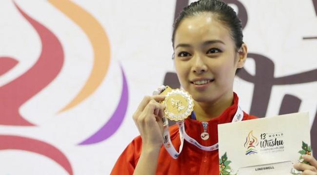 Ratu Wushu Lindswell Kwok Persembahkan Medali Emas untuk Indonesia
