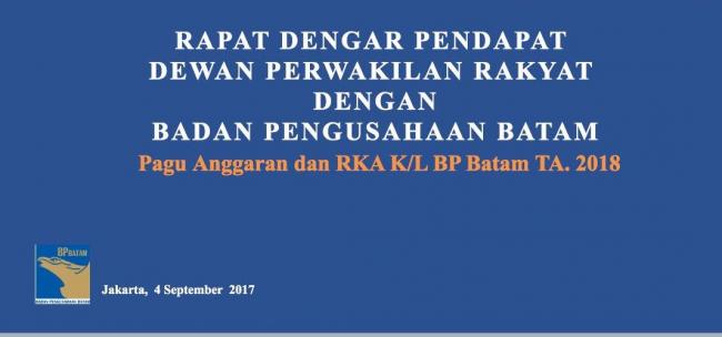 BP Batam Minta Naik Anggaran Rp 2,046 Triliun, Target Pertumbuhan Ekonomi 11 Persen