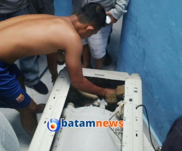 BNN Gerebek 10 Kg Sabu Dalam Mesin Cuci di Sei Beduk Batam