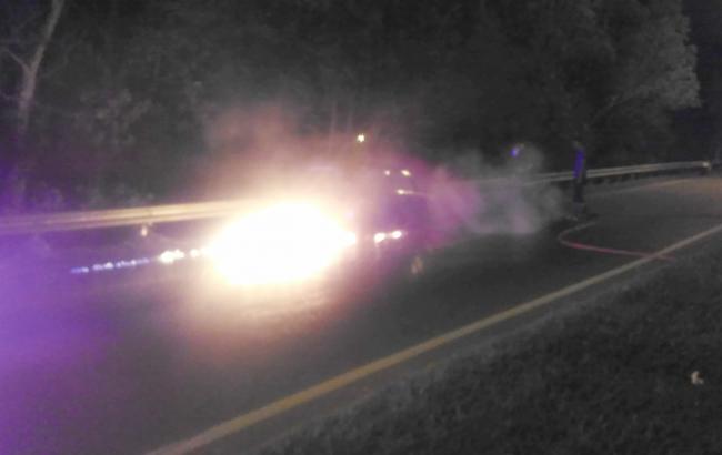 Honda Jazz Terbakar di Southlink Tiban
