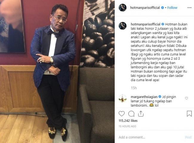 Hotman Paris Berani Gaji Rp 10 Juta untuk Mengelap Ban Lamborghini-nya