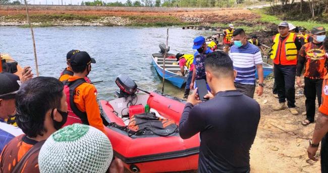Tim SAR Temukan Jasad Haris di Dam Duriangkang