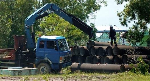 ATB Mendadak Angkut Sejumlah Aset Bernilai Miliaran, Mulai dari Pipa hingga Water Fountain