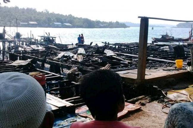 Ini Dugaan Penyebab Kebakaran Tiga Rumah Warga di Pulau Mas