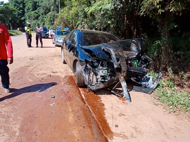 Mobil Dinas Ketua DPRD Kepri Kecelakaan di Punggur