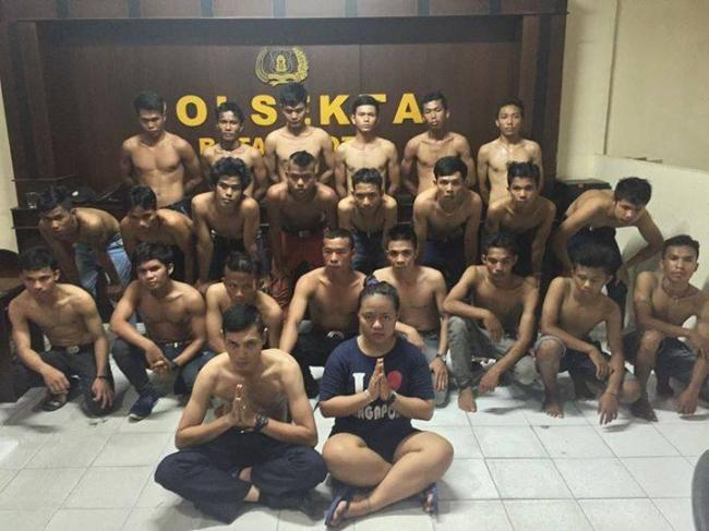 Dapat Laporan di Facebook, Polisi di Batam Tangkap 24 Preman