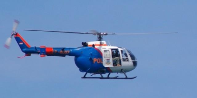  Helikopter Kapolda Kepri Berputar-putar di Atas Kantor BP Batam