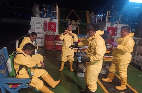 Kru Terpapar Covid-19, KM Kelud Turunkan Puluhan Penumpang di Tanjungbalai Karimun