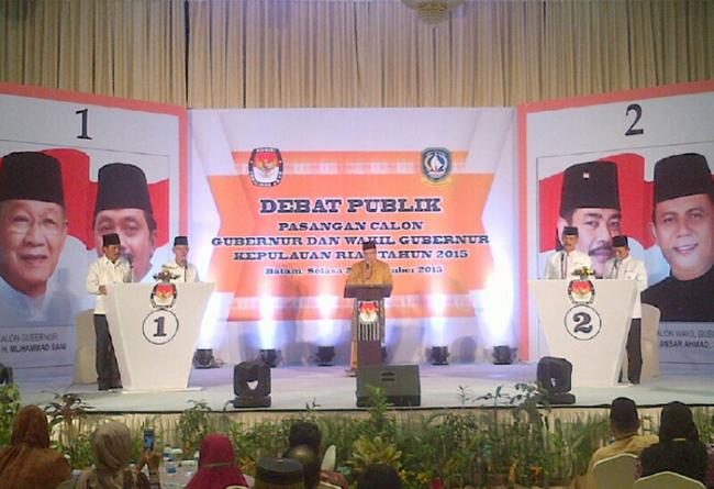 Debat Publik Calon Gubernur Kepri di Hotel Pasific Berlangsung Seru