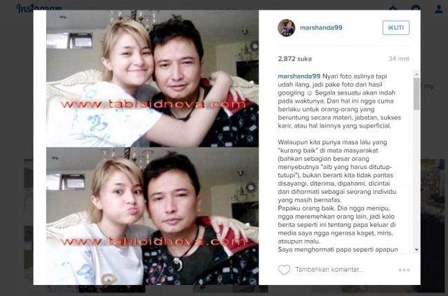 Ayahnya Jadi Pengemis, Begini Ungkapan Hati Marshanda: Papaku Orang Baik...