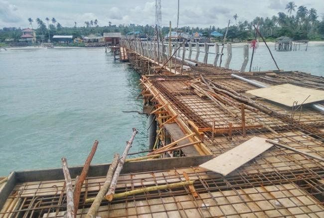 Pembangunan Dermaga Dakomas Baru 40 Persen, Inspektorat Garuk Kepala