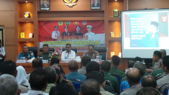 Wujudkan Kamtibmas, Pemkab Karimun TNI-Polri Gelar Rapat Konsolidasi