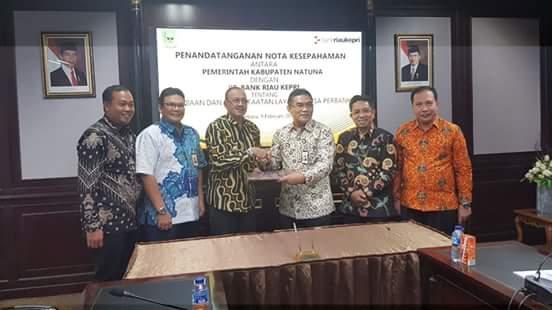 Pemda Natuna MoU dengan Bank Riau Kepri, Penyertaan Modal hingga Rp 5 Miliar