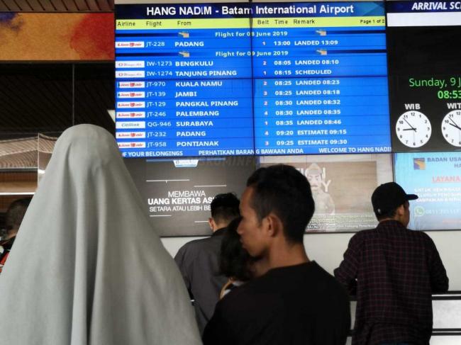Jumlah Penumpang Pesawat di Kepri Turun 1,19 Persen