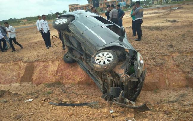 Gara-gara Ikuti GPS di Ponsel, Pria 32 Tahun di Bintan Kecelakaan di Kompleks Kantor Bupati Bintan