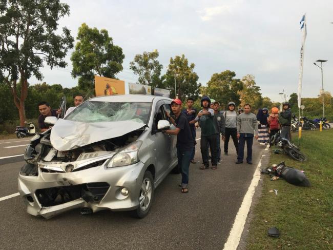 Dua Orang Luka Parah Tabrakan di Simpang Tiga Lagoi Bintan