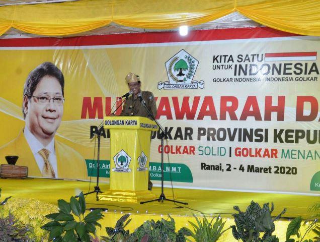 Pesan Isdianto di Musda Golkar: Jaga Kepri Tetap Kondusif