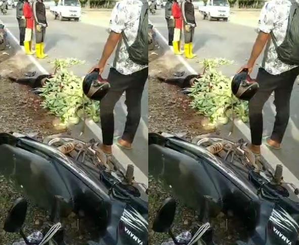 Mbah Sableng Tewas Terlindas Truk di Depan TPU Sei Temiang