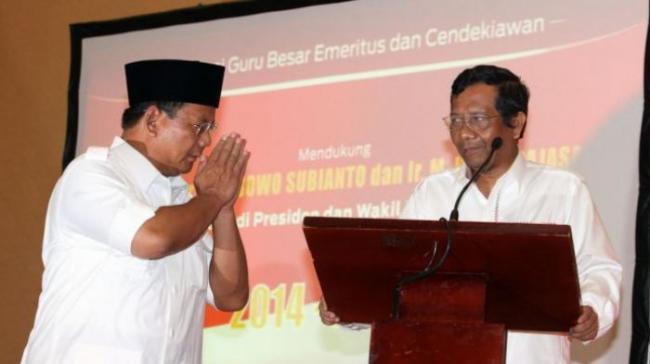 Mahfud Md ke Prabowo: Mengabdi Tak Harus Jadi Presiden